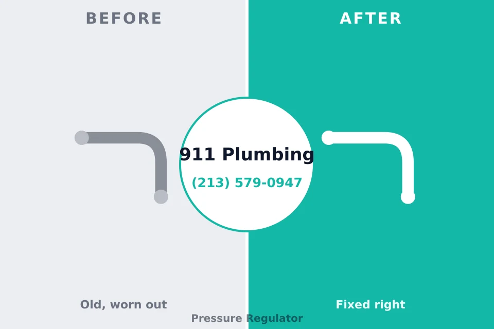 Before and after: plumbing repair Laramie, WY